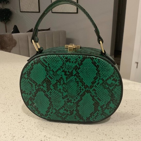 NWT Snake Green Crossbody Bag - Picture 2 of 7